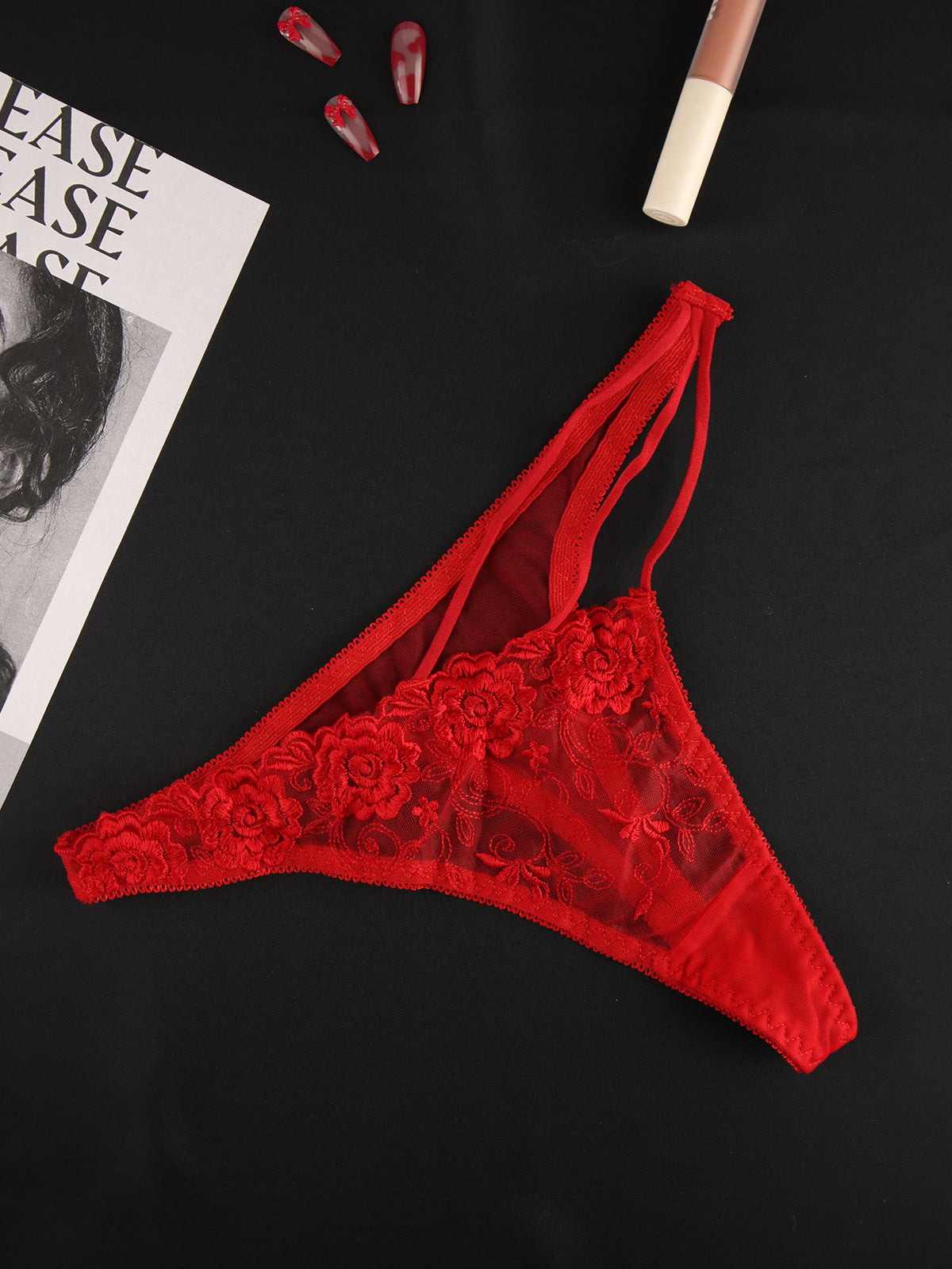 Thongs Floral Lace G-String - ED